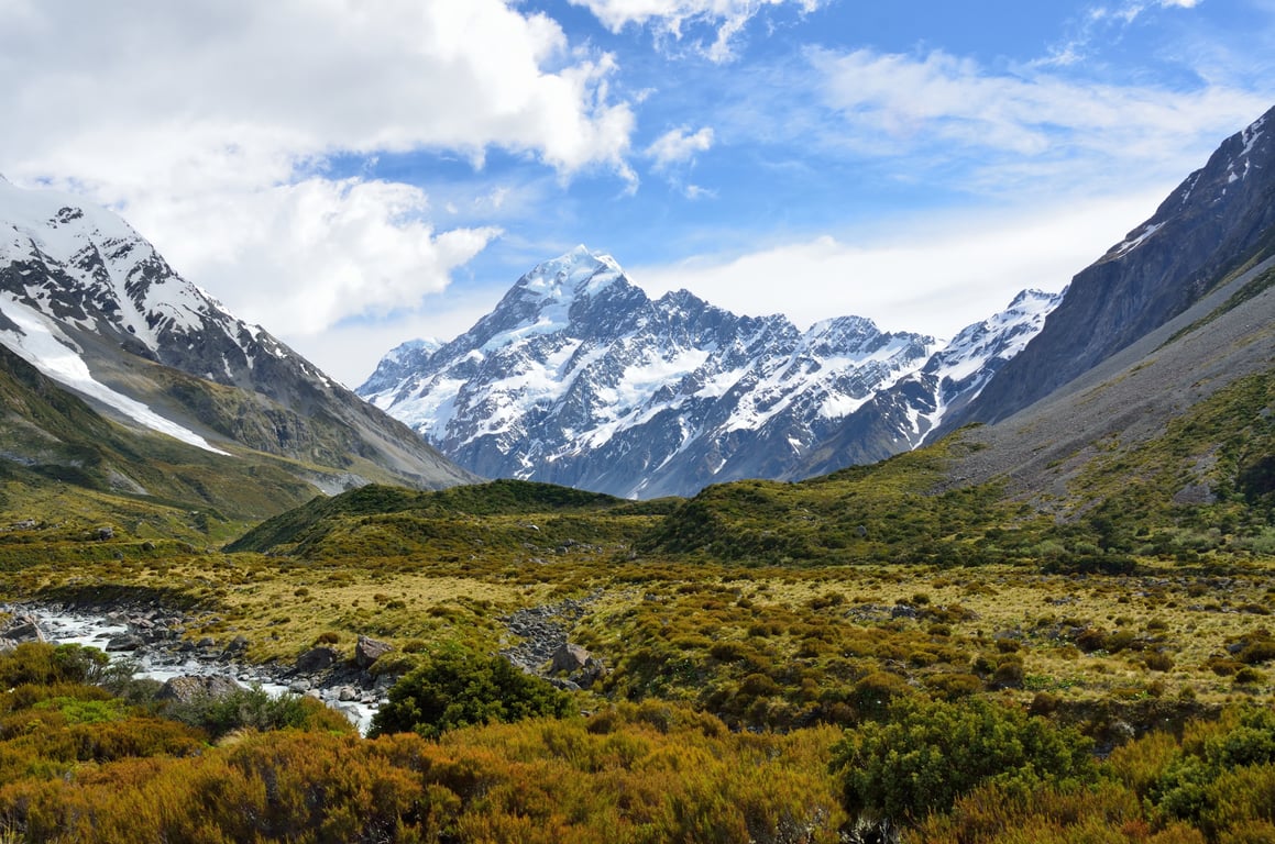 New Zealand scenic countryside