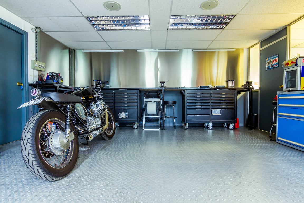 garage storage installation