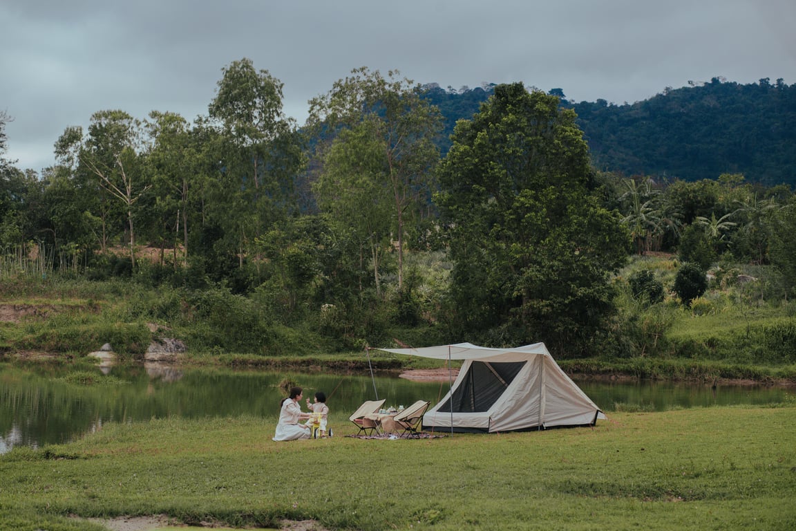 family camping tent