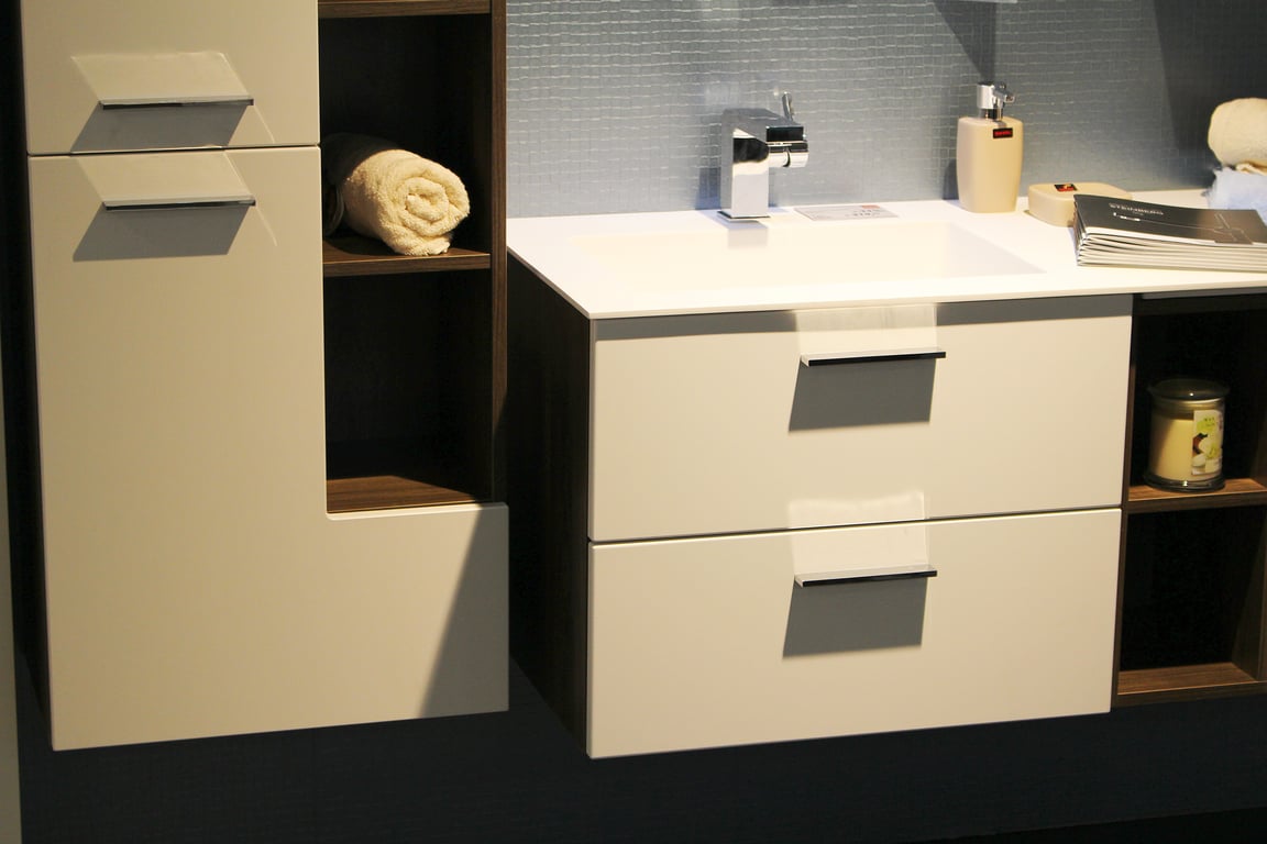 refinished bathroom vanity