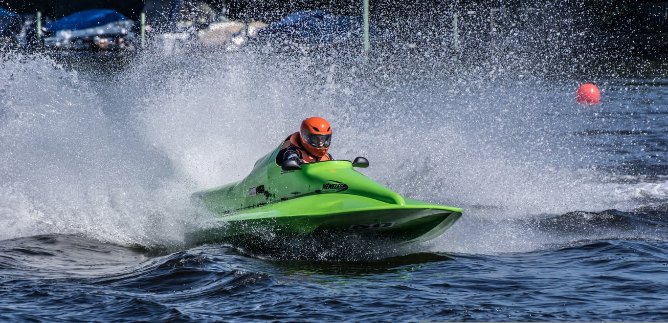 Yamaha outboard motor boat