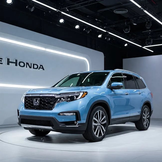 "A futuristic 2025 SUV driving through a scenic landscape, part of 'Top 10 SUVs of 2025 Discover the Best Now!' article."