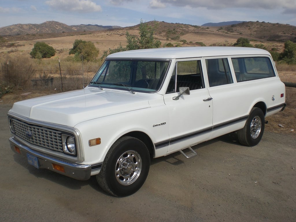 Chevrolet Suburban towing travel trailer
