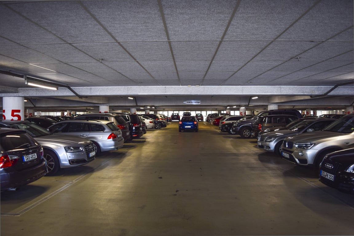 Level 2 EV charger garage