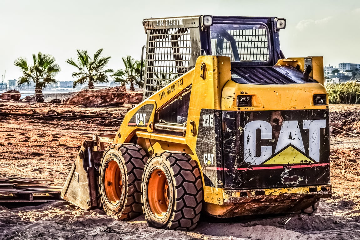 crawler bulldozer construction site