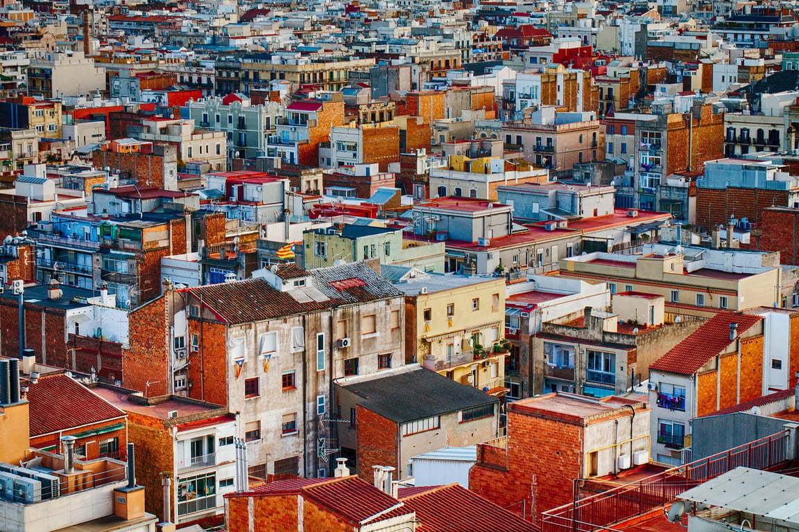 walkable urban neighborhood