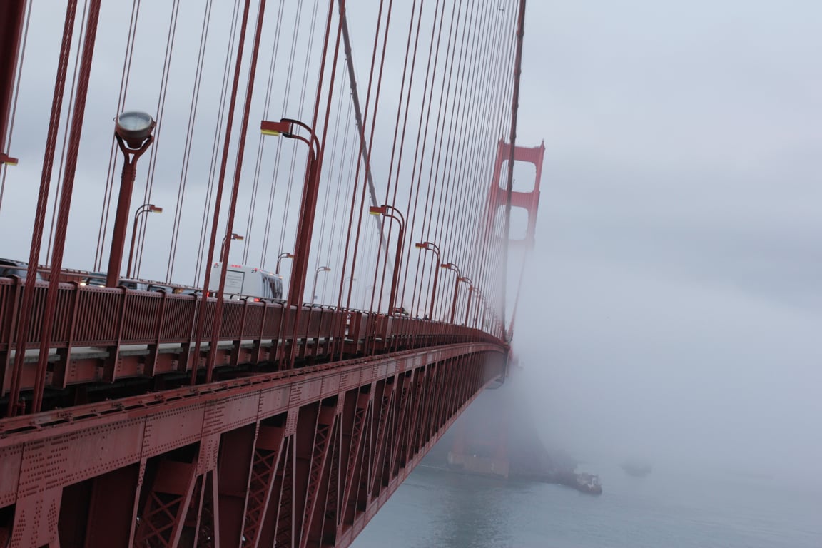 Golden Gate Bridge fog