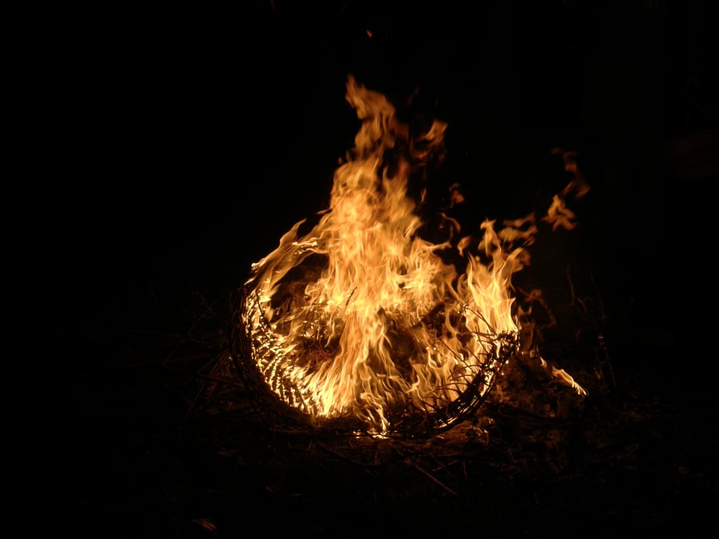 RV campground fire ring