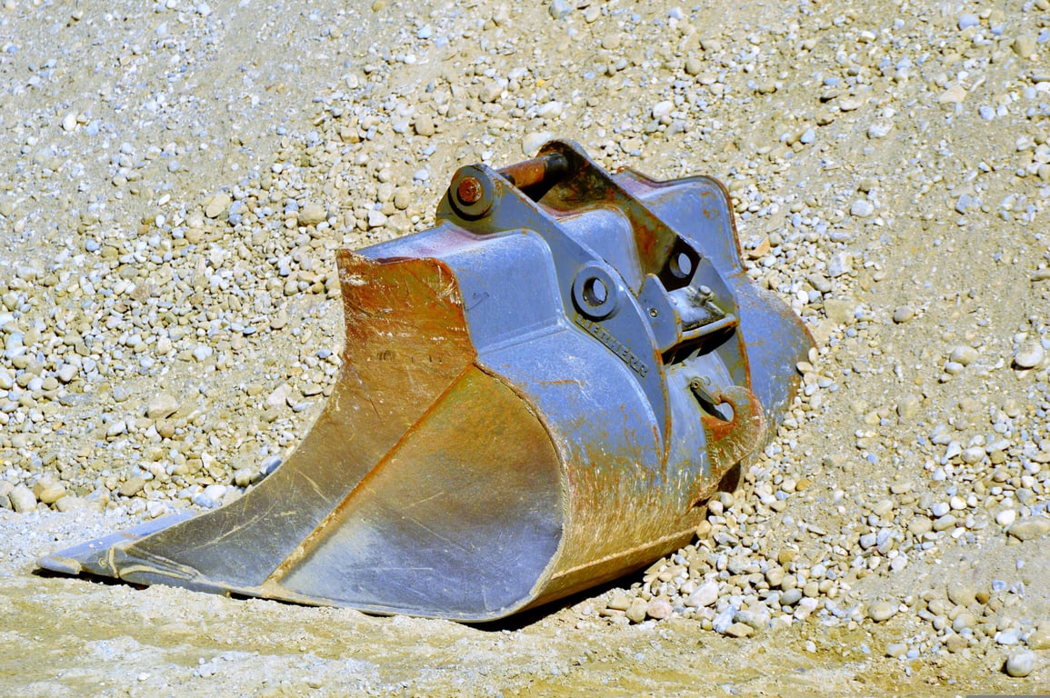excavator construction site