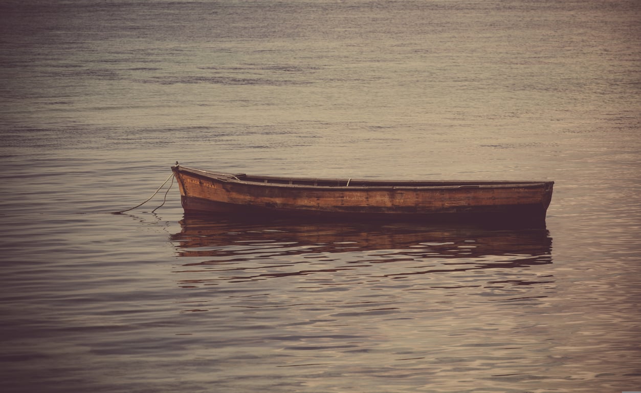 offshore fishing boat on trailer
