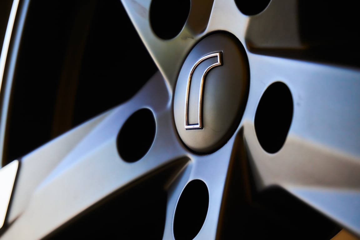 alloy wheel and tire close-up