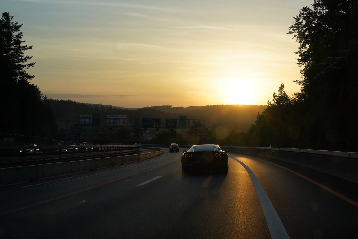 car on highway