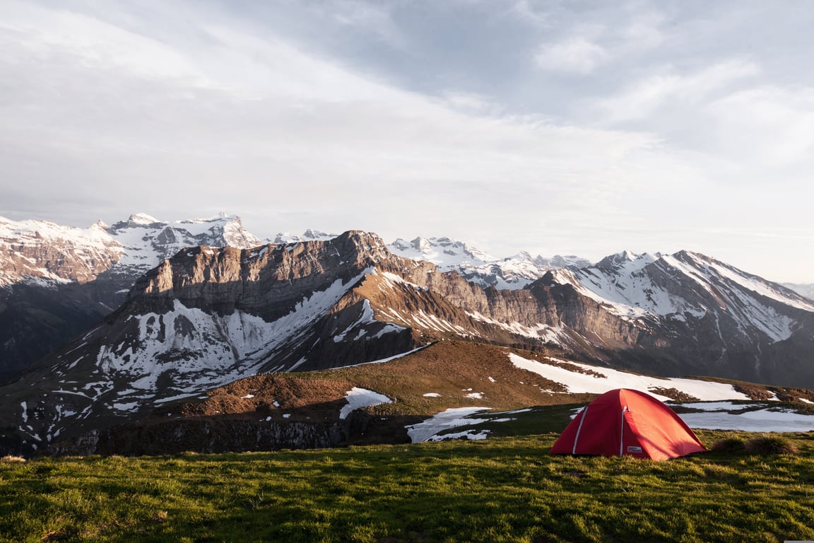 winter snow camping tent