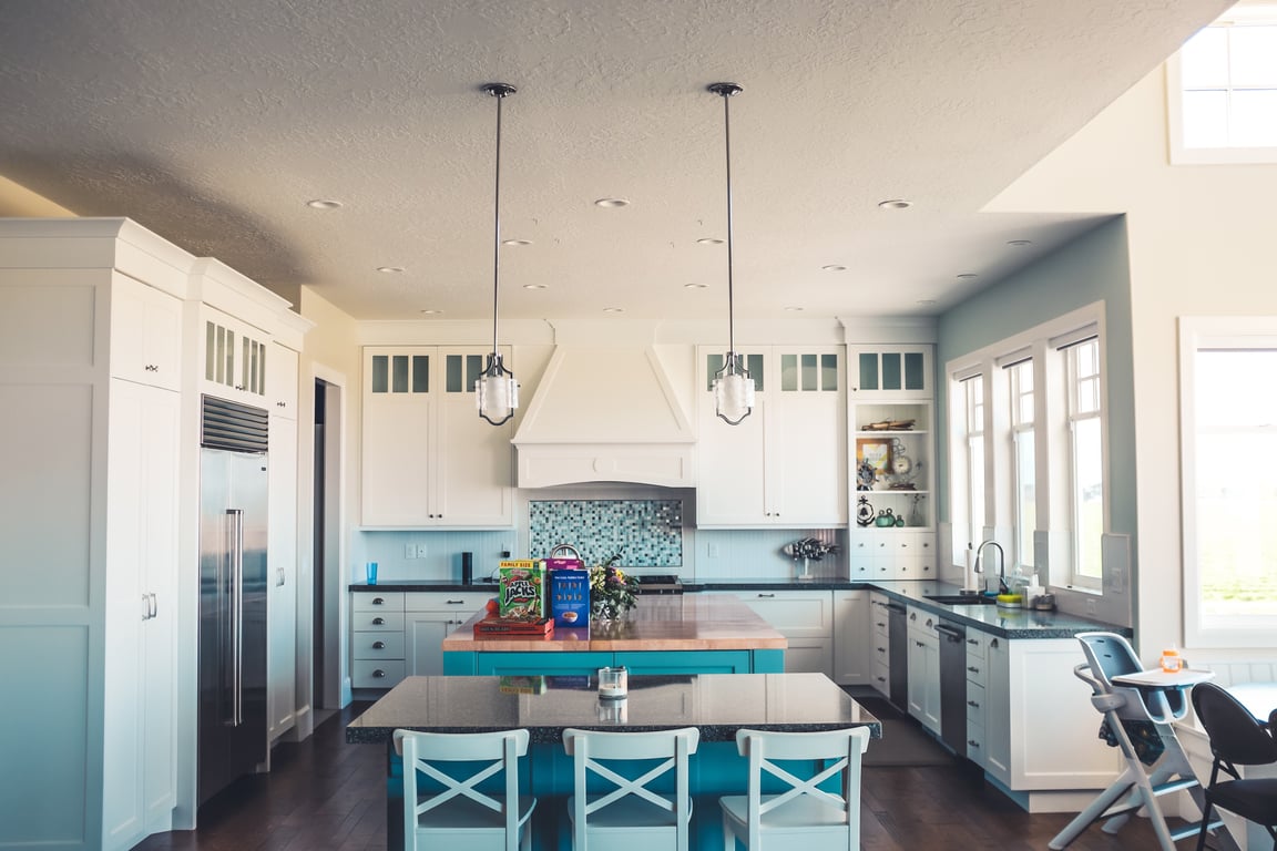 modern kitchen countertop