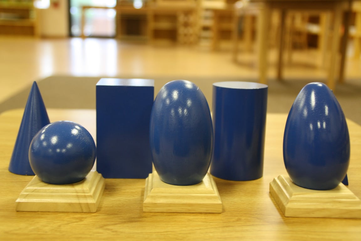 Montessori classroom materials