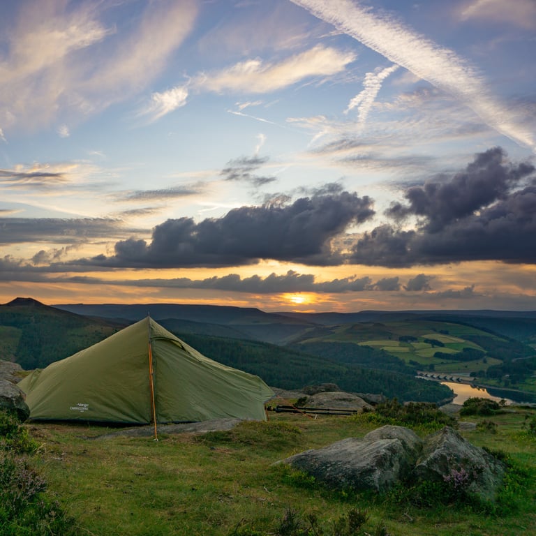 camping cot inside tent