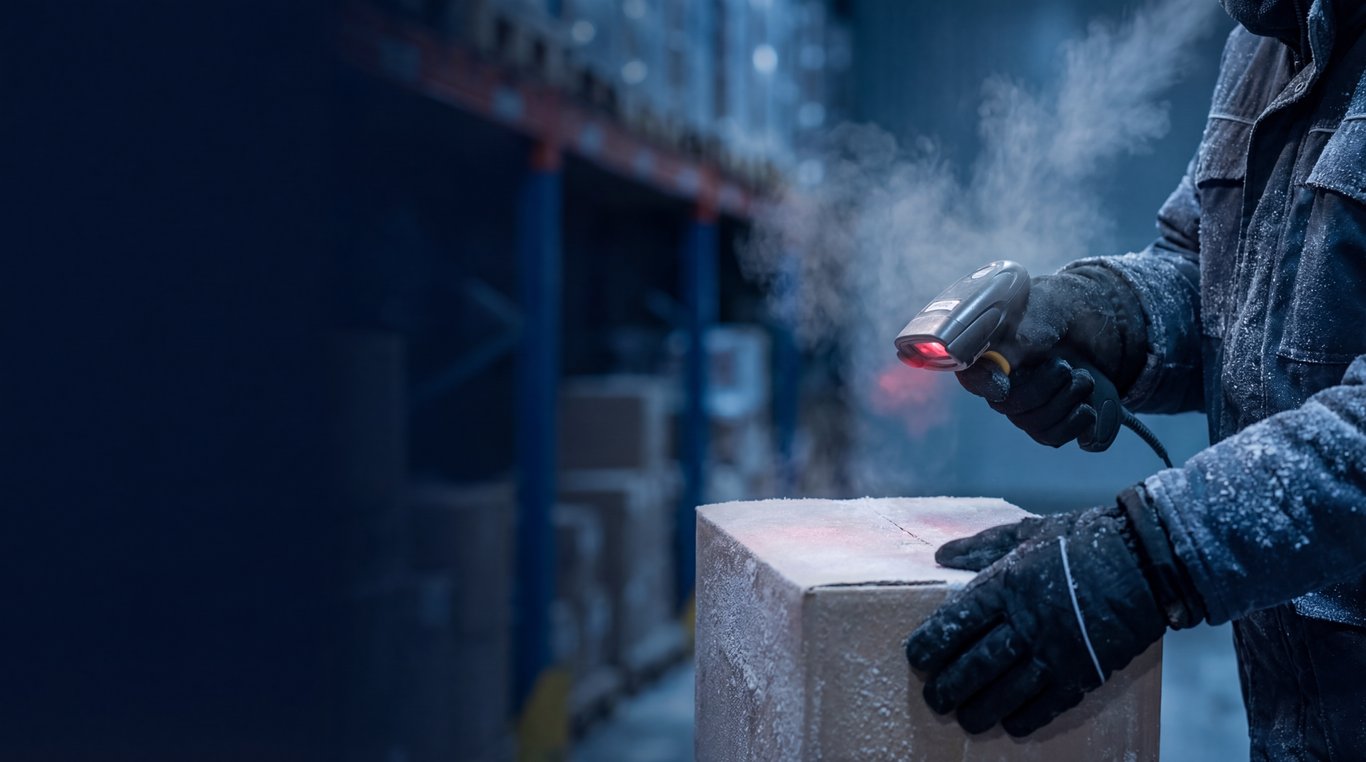 warehouse workers barcode scanner