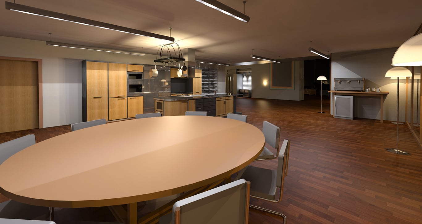 senior living community dining room