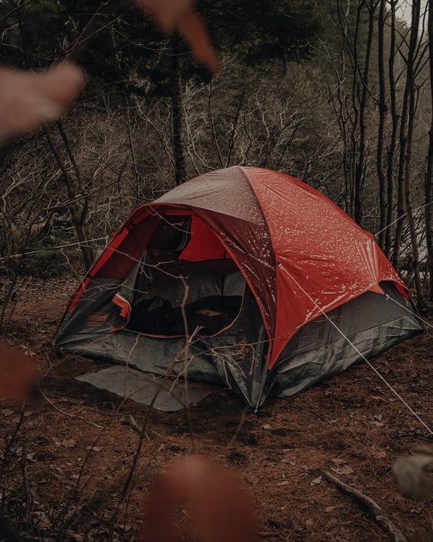 travel trailer campsite