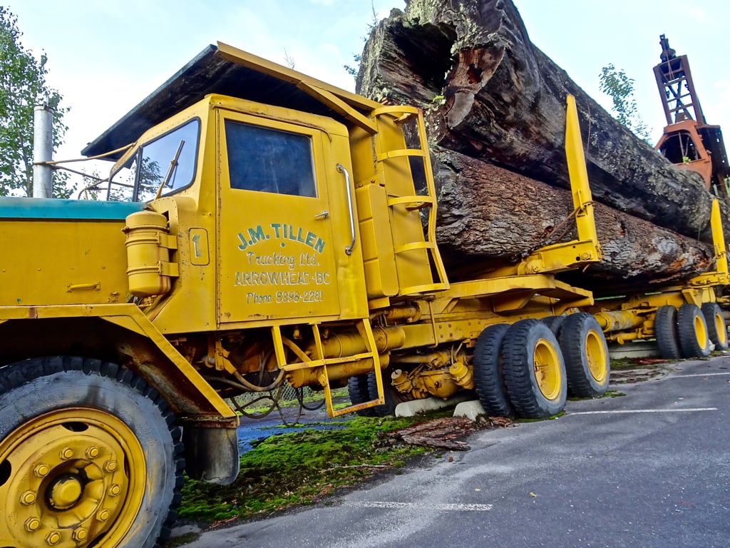 tow truck with trailer