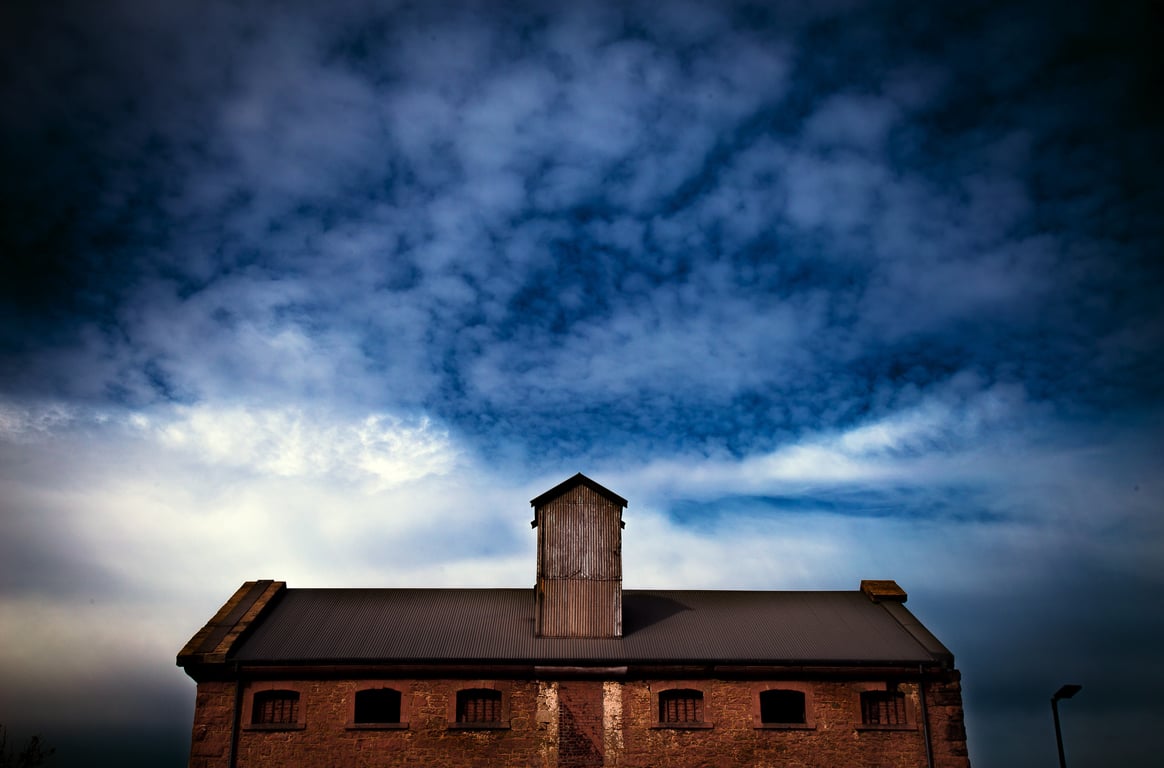 industrial warehouse exterior