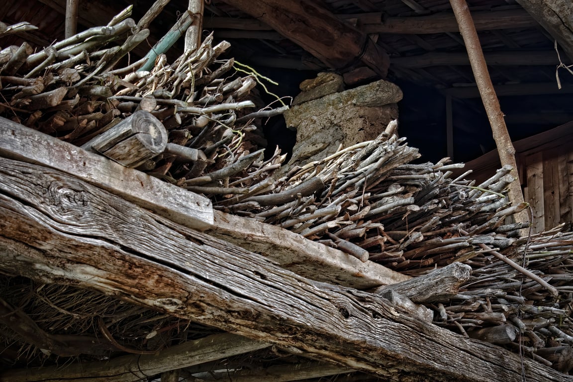 attic HVAC ductwork