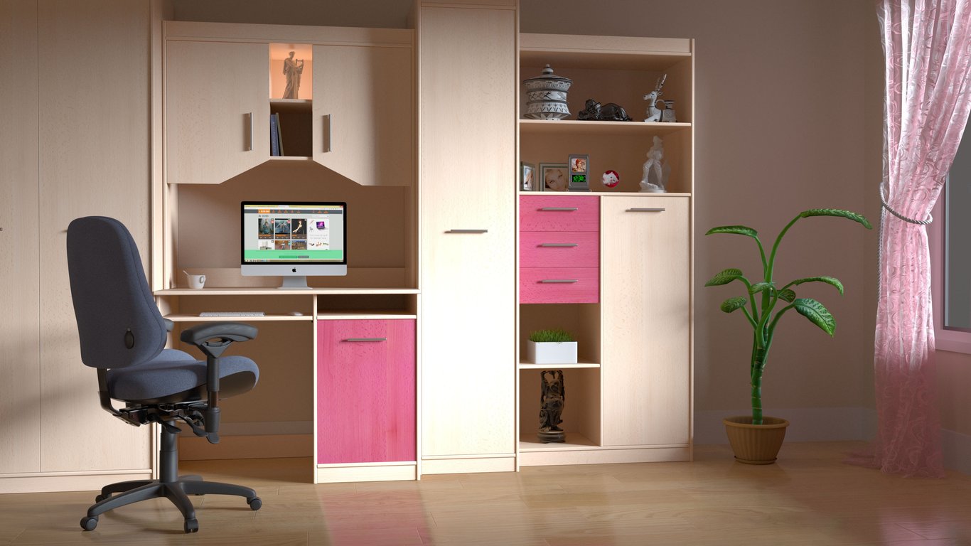 organized remodeled garage interior
