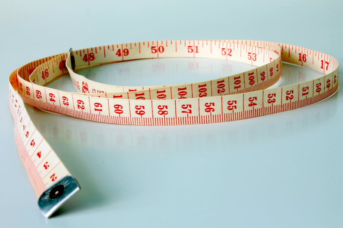 measuring tape clothing size chart