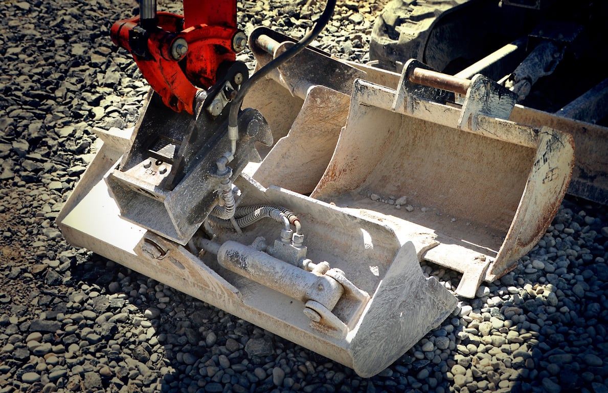 excavator construction site