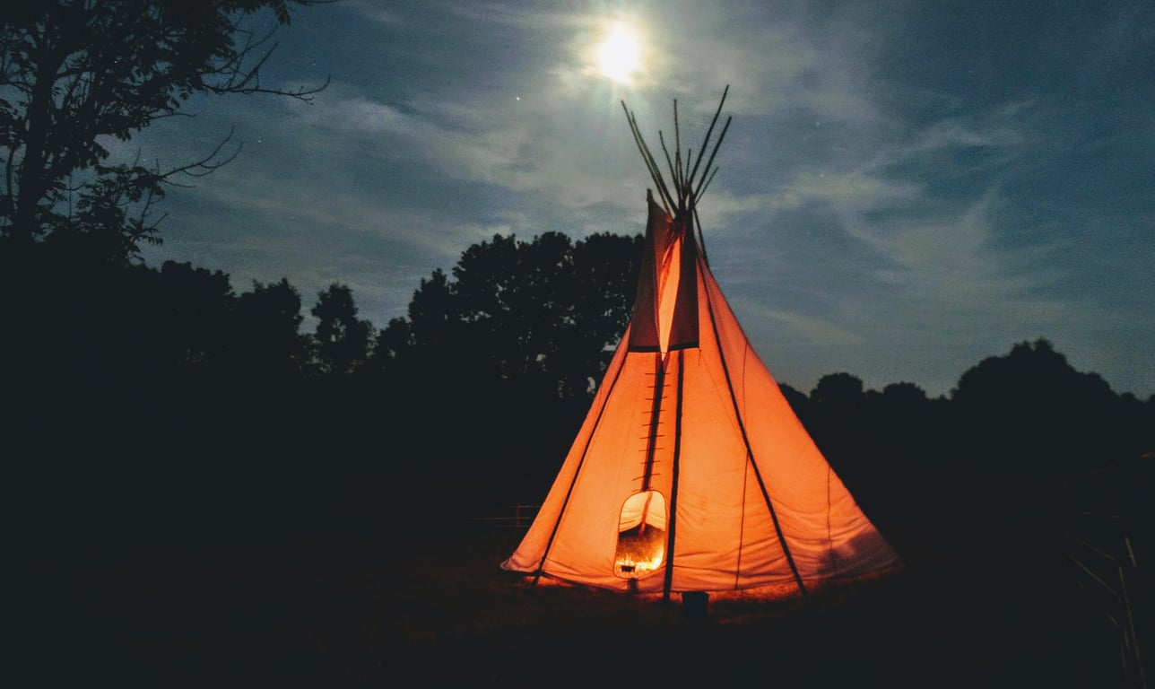 dispersed camping tent