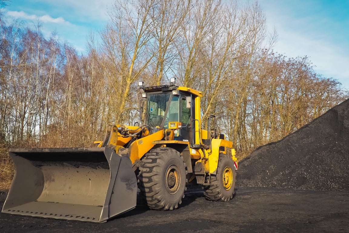 wheel loader construction site