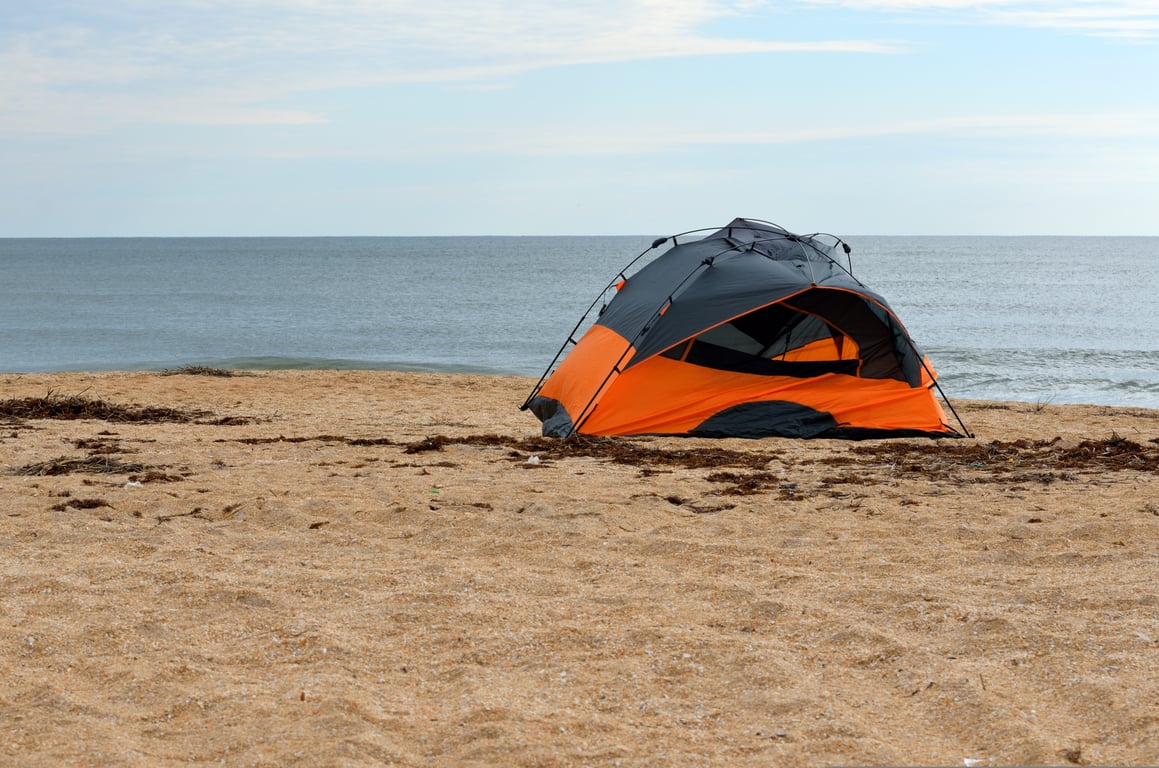 beach camping tent