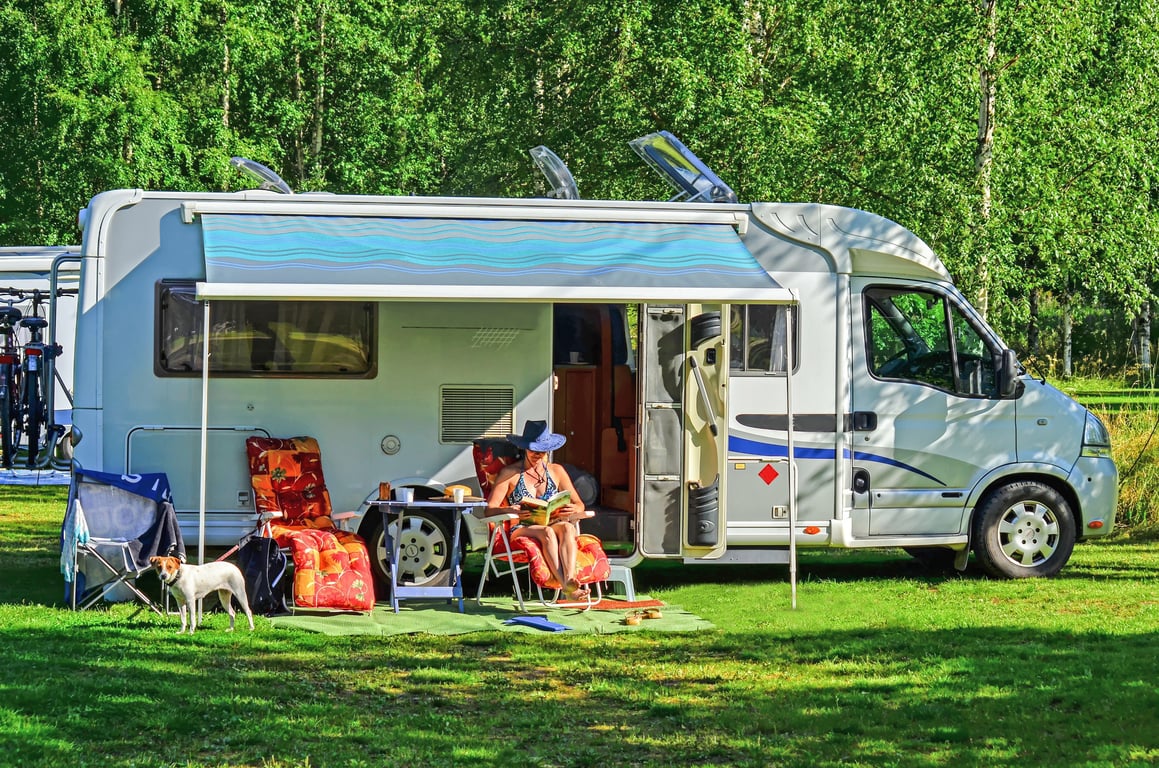 RV campground hookup