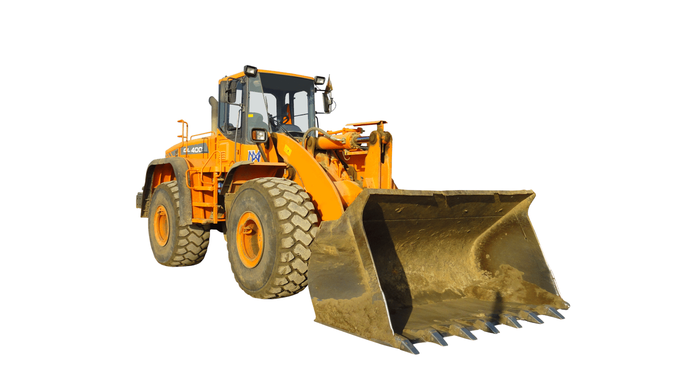 compact excavator construction site