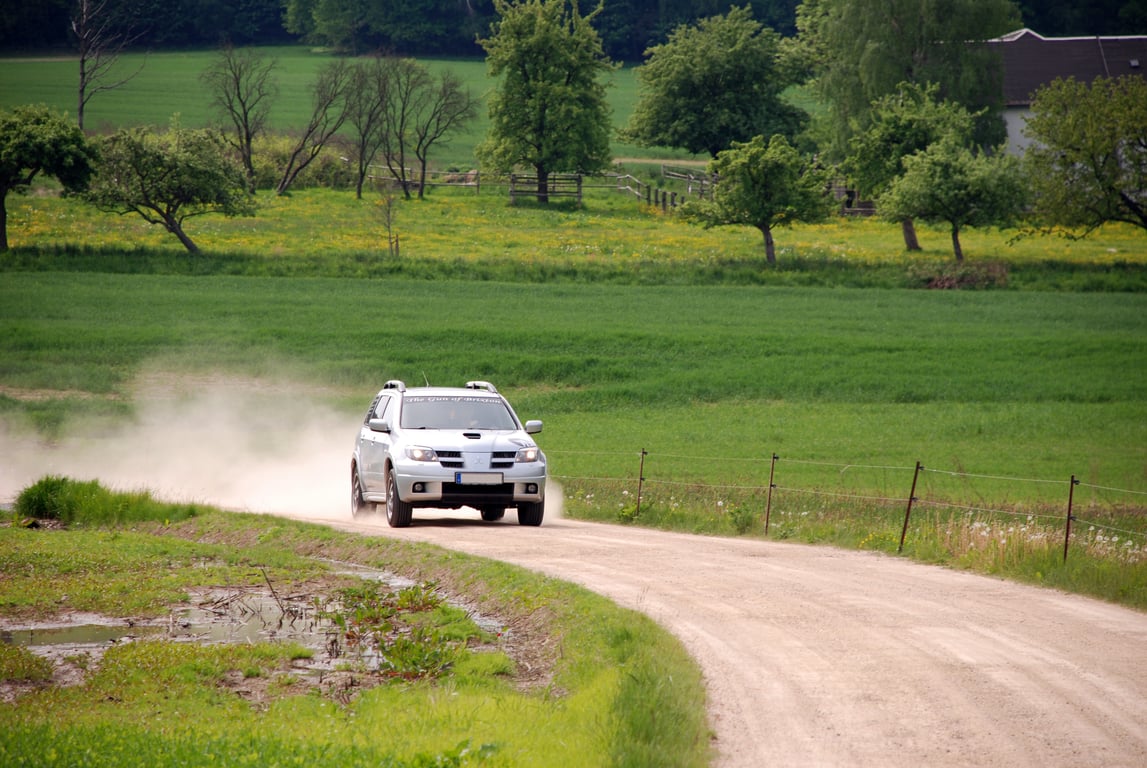 all-terrain SUV tires gravel road