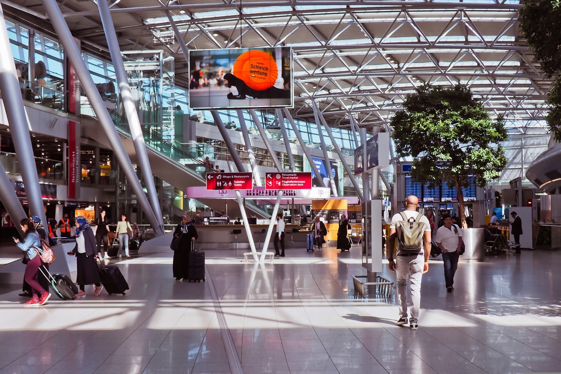 Away suitcase airport