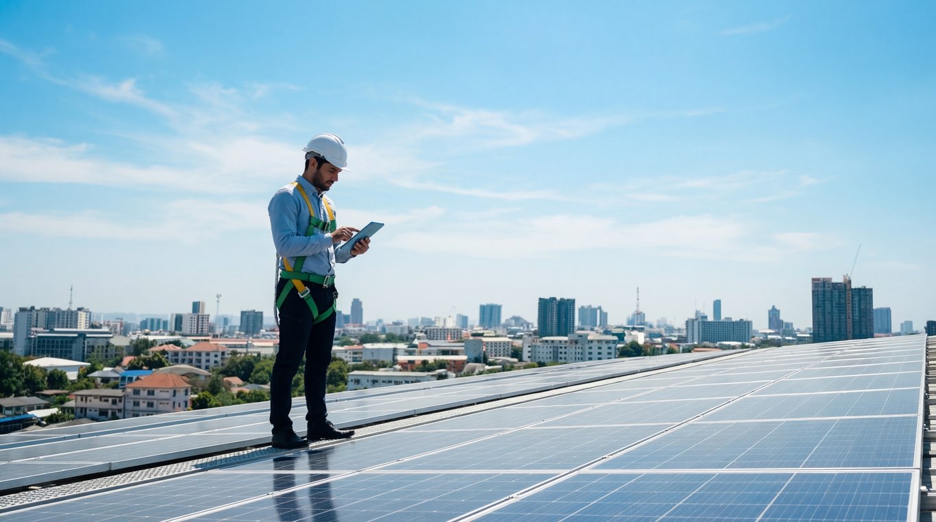 commercial rooftop inspection