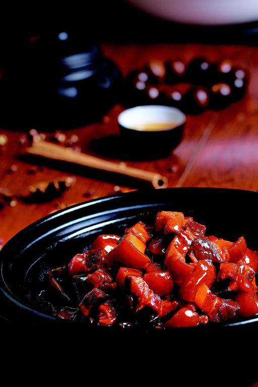 braised pork with bamboo shoots