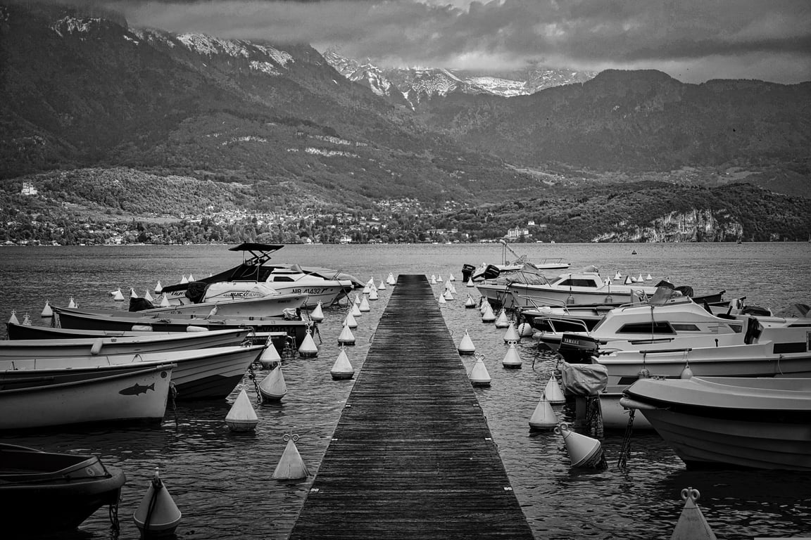 boat trailer at launch ramp