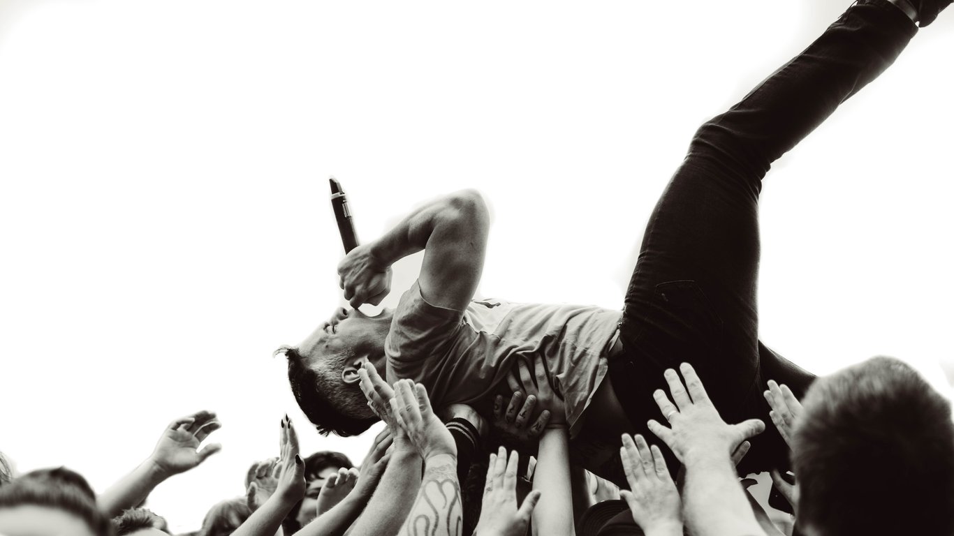 music festival crowd