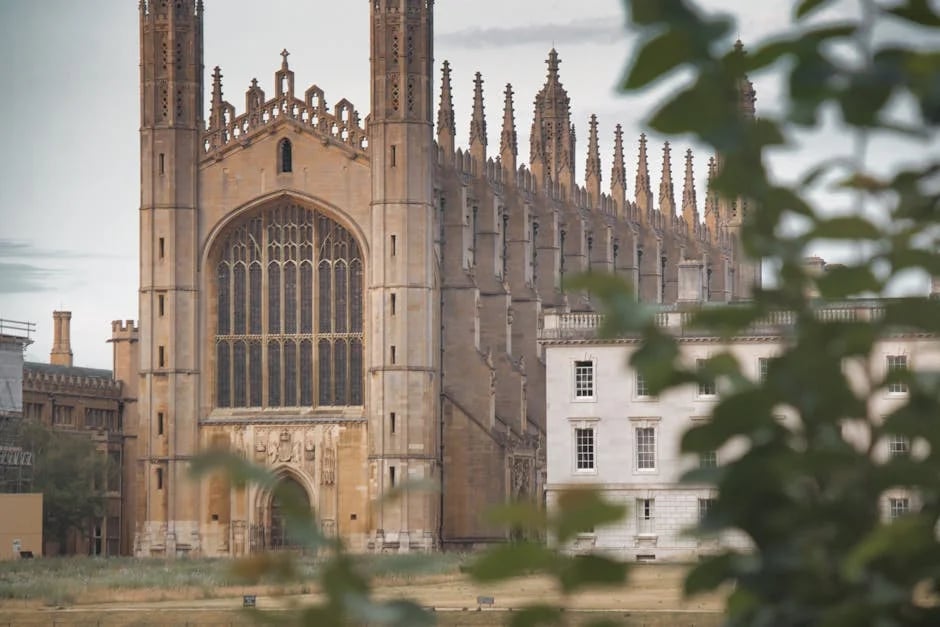 "A collage of diverse international students smiling on a Cambridge University campus, illustrating the global opportunities described in 'Top 7 Secrets to Secure a 2025 Cambridge Scholarship'."