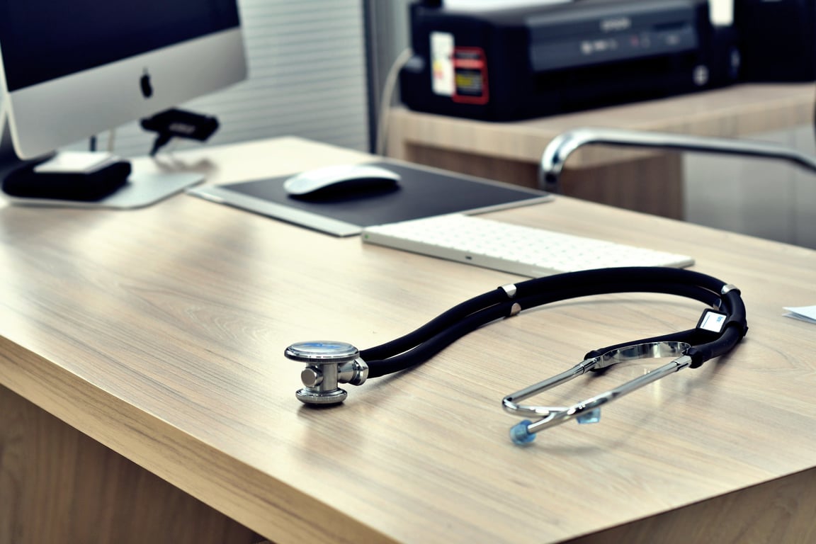 medical receptionist desk