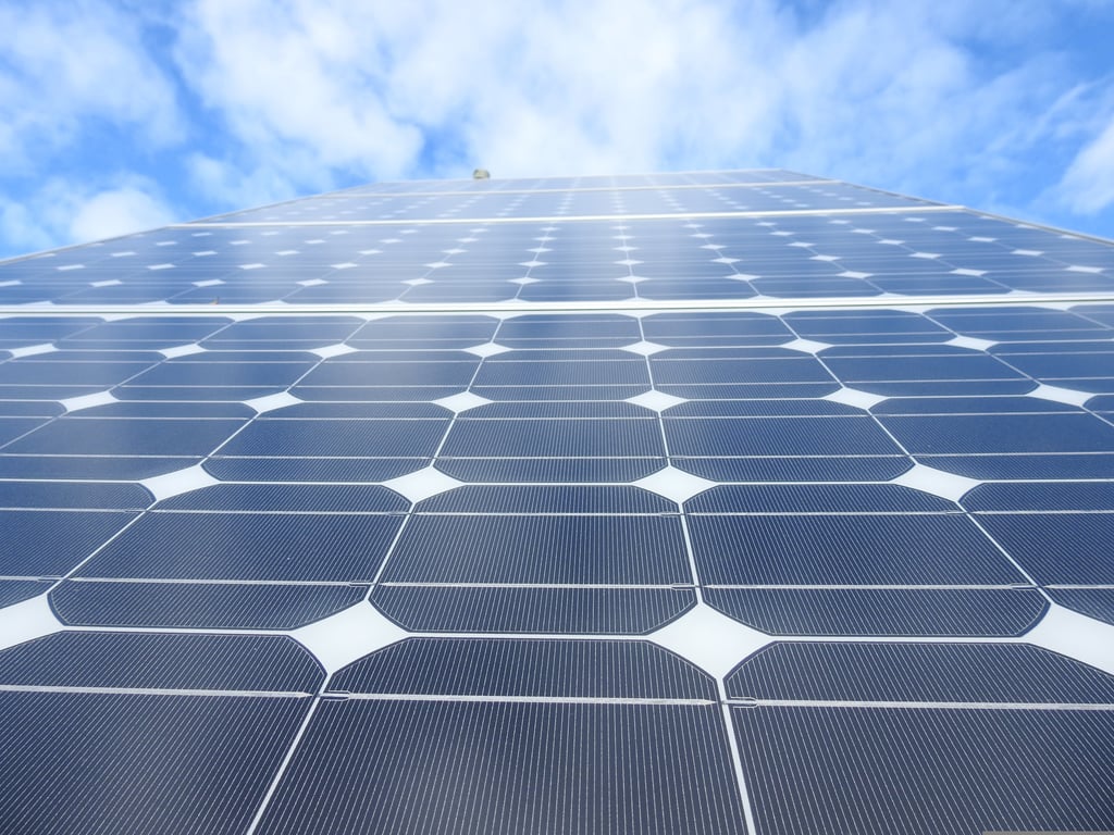 monocrystalline solar panels rooftop