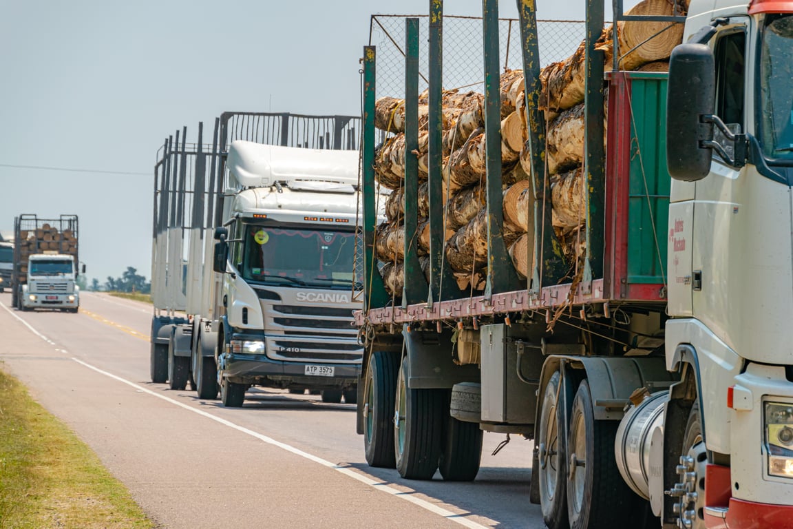 semi truck highway