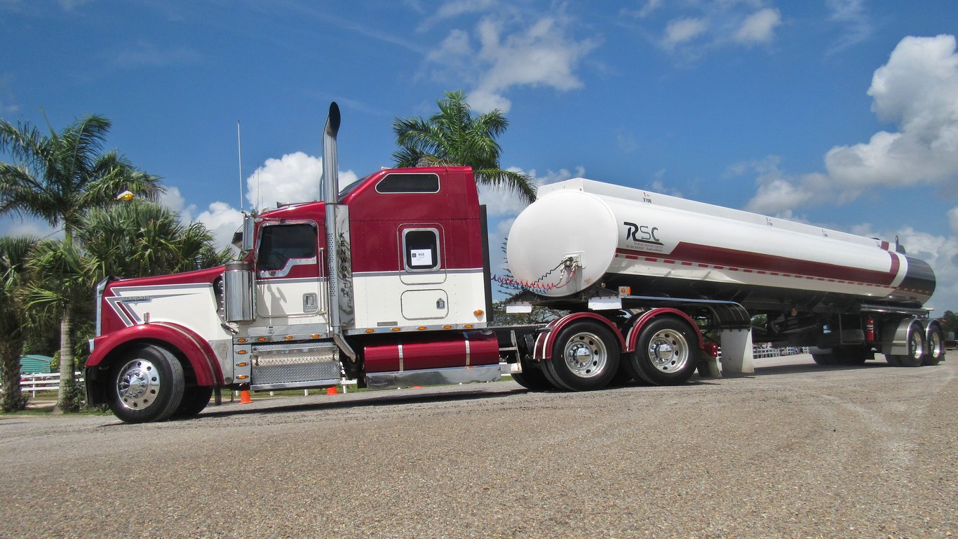 semi truck highway