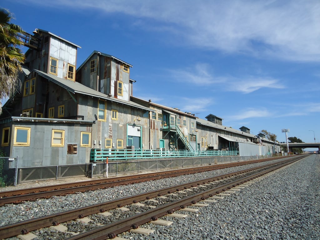 warehouse tugger cart train