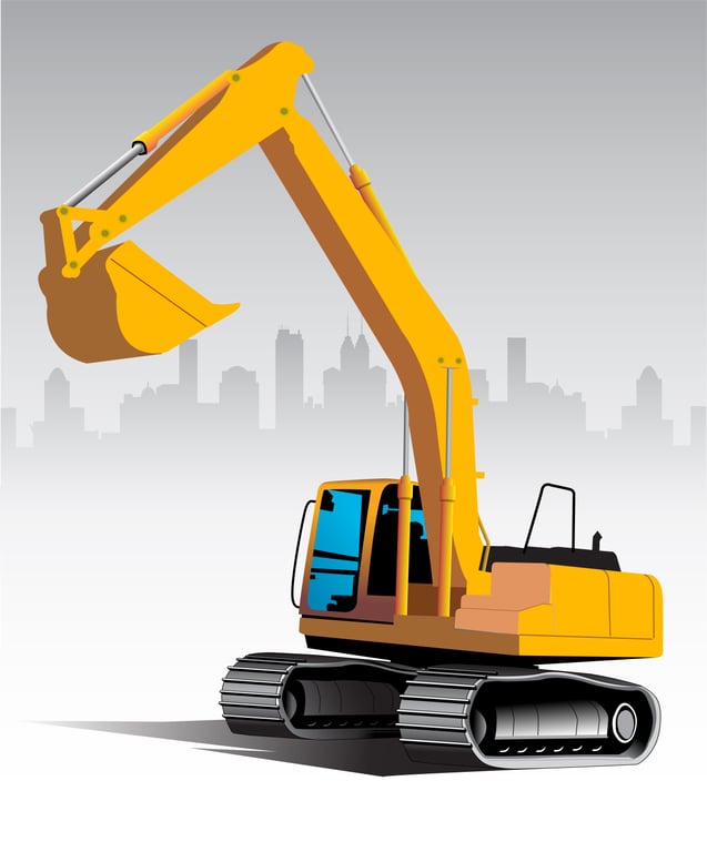 John Deere backhoe loader