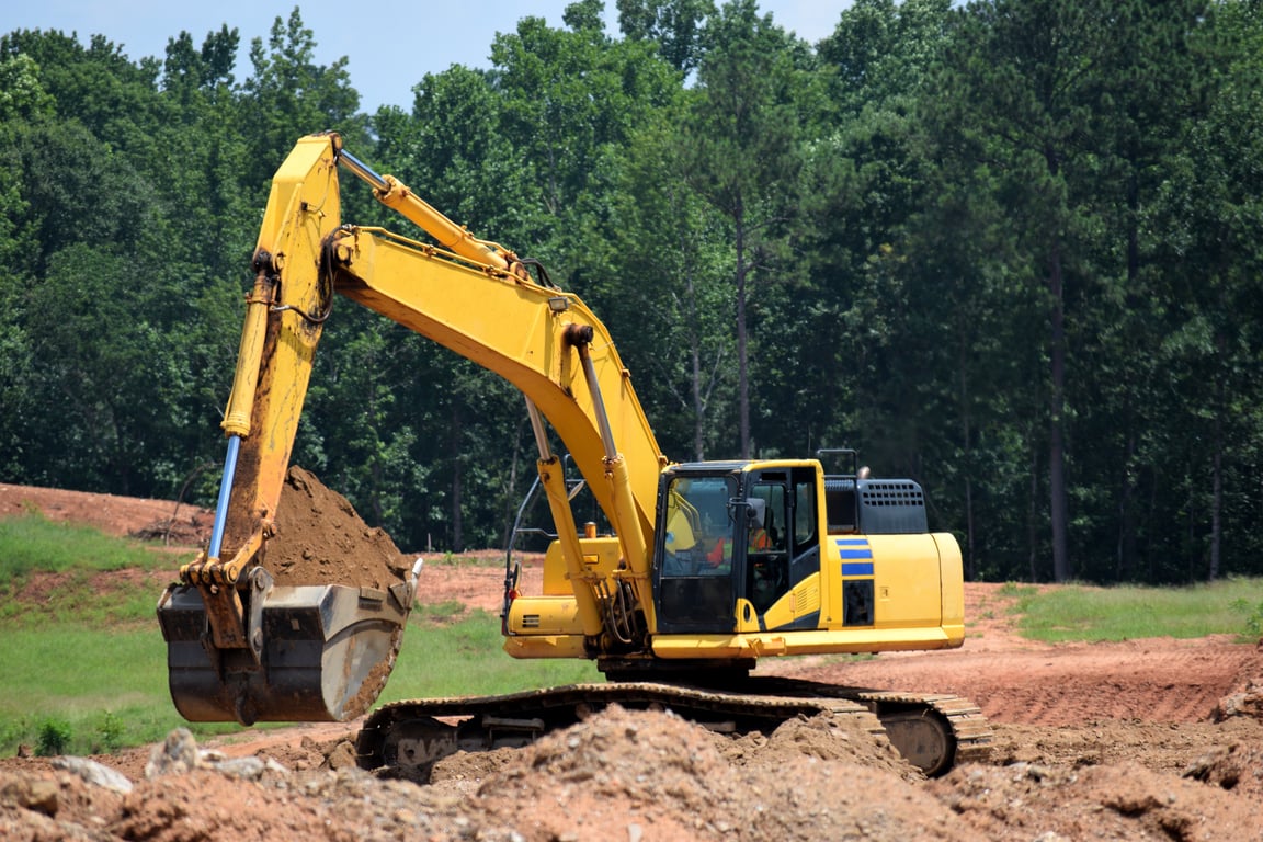 crawler bulldozer earthmoving