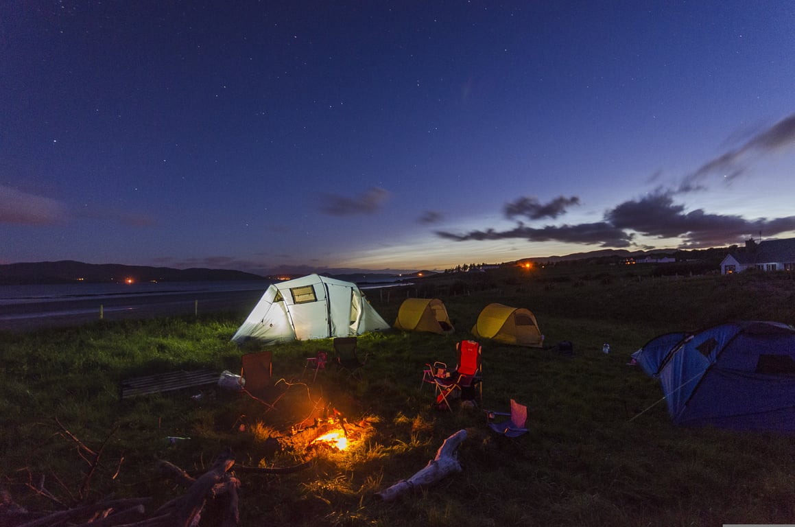 travel trailer campsite
