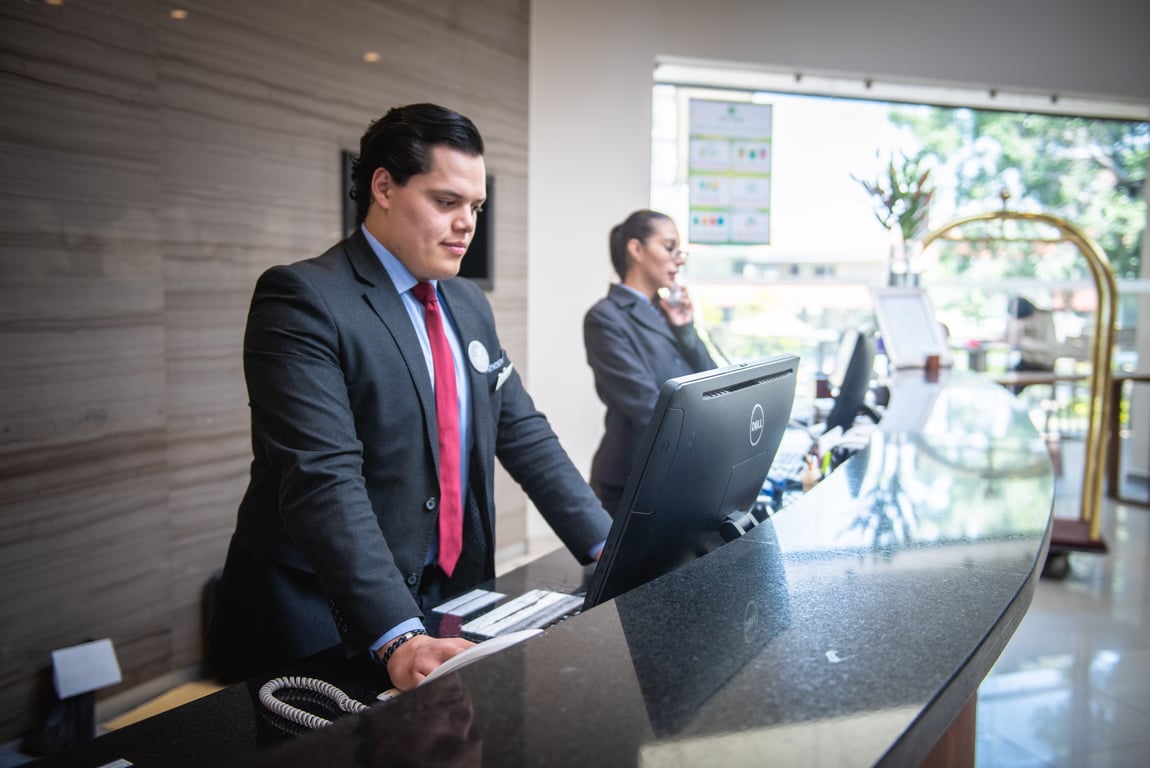 medical receptionist desk